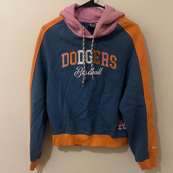 Blue and Orange Dodgers Baseball Hoodie - Picture 1 of 1